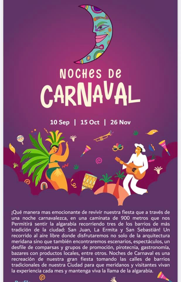 noches de carnaval merida 2022