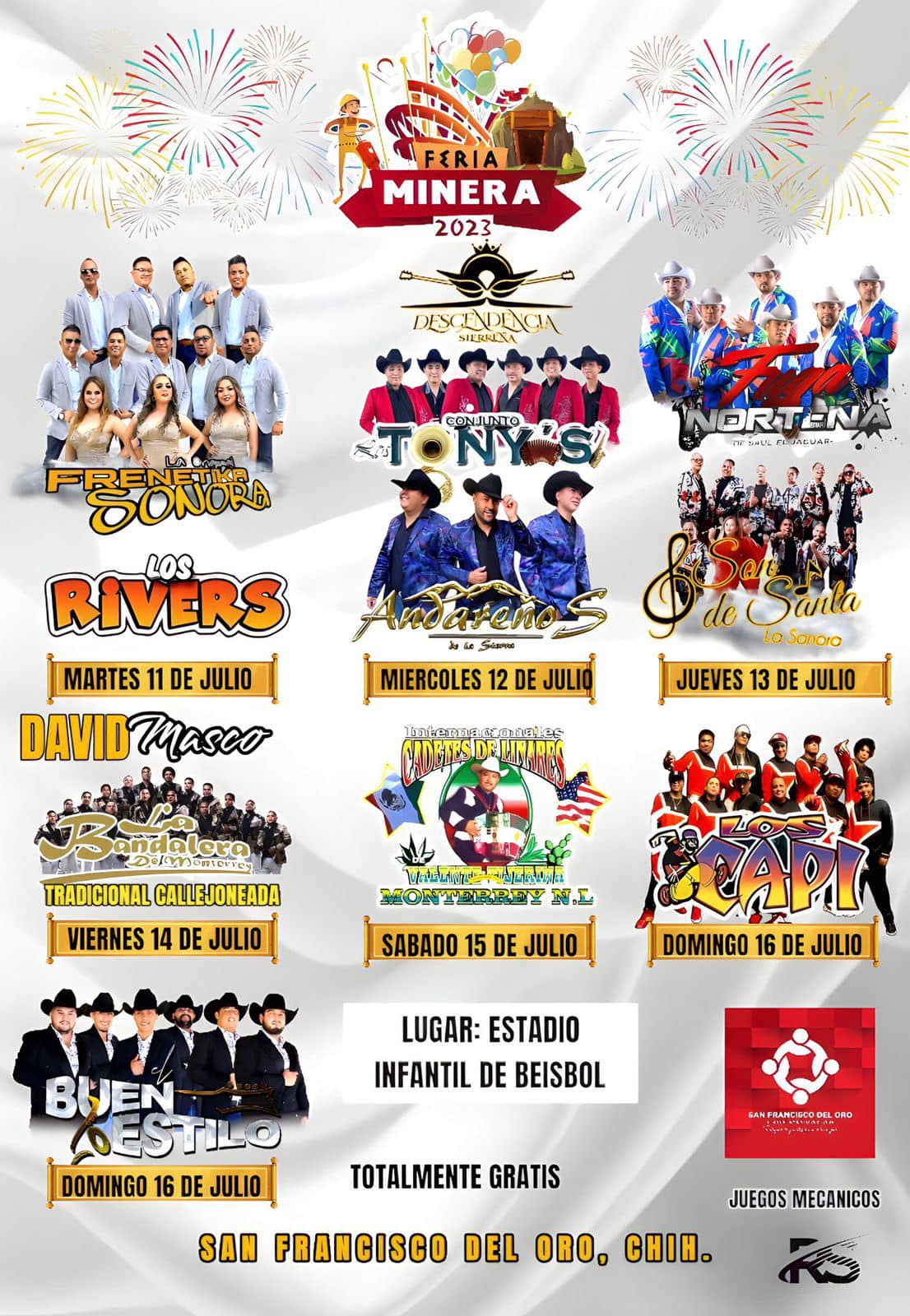 cartelera feria minera 2023