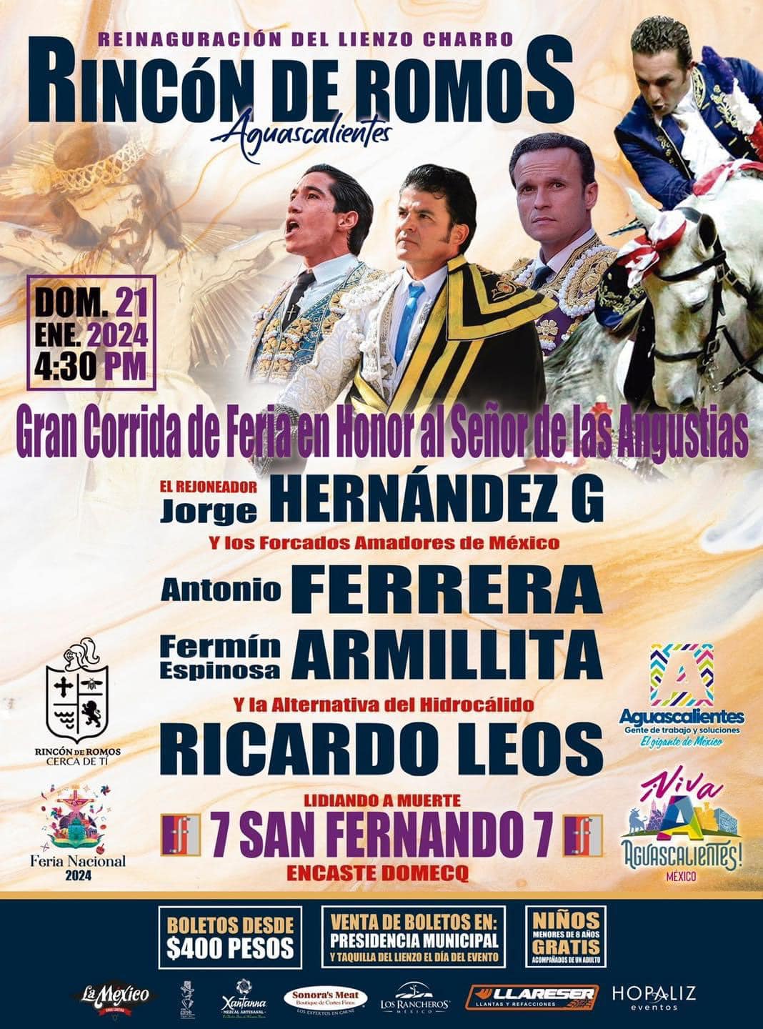 corrida de toros feria rincón de romos 2024