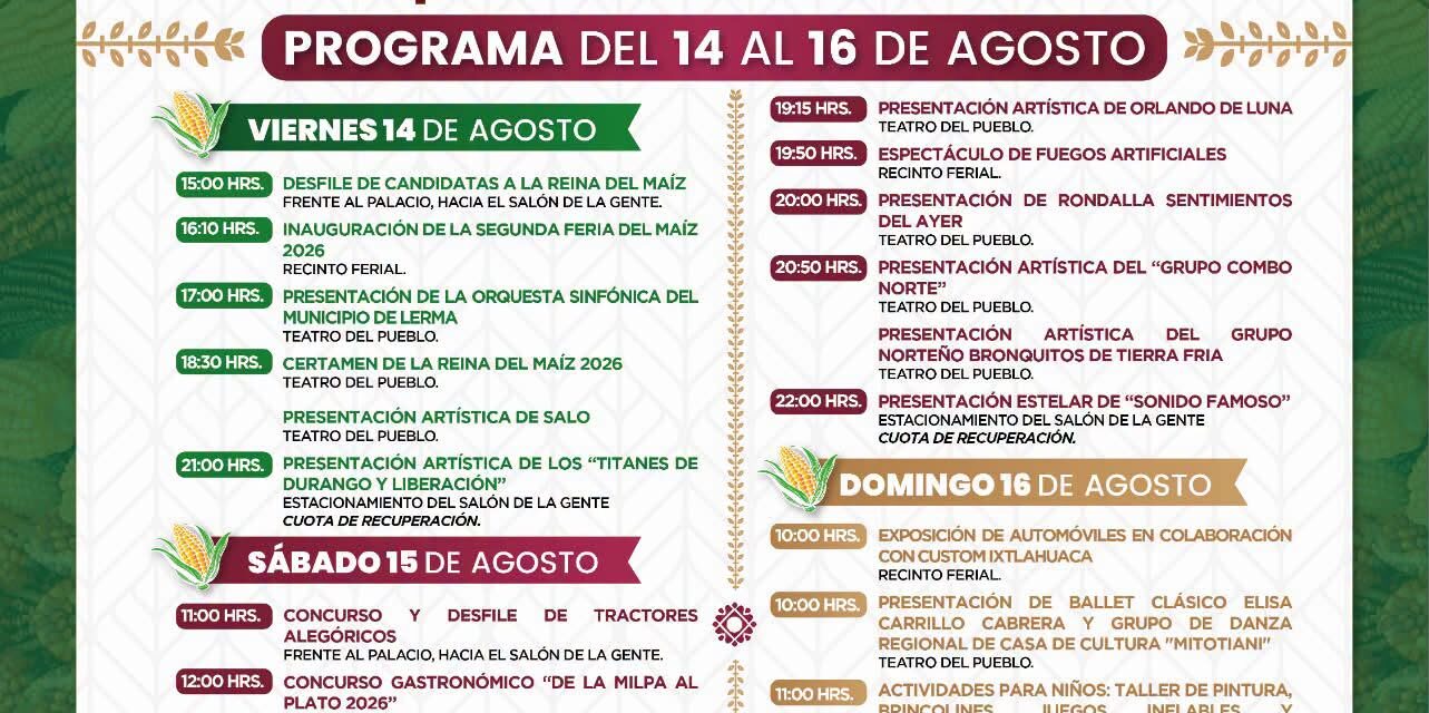 feria del maíz ixtlahuaca 2026