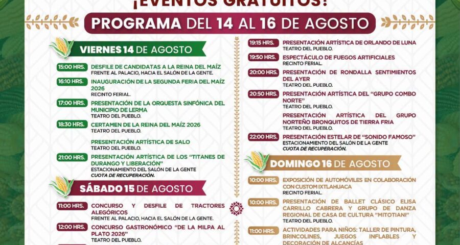 feria del maíz ixtlahuaca 2026