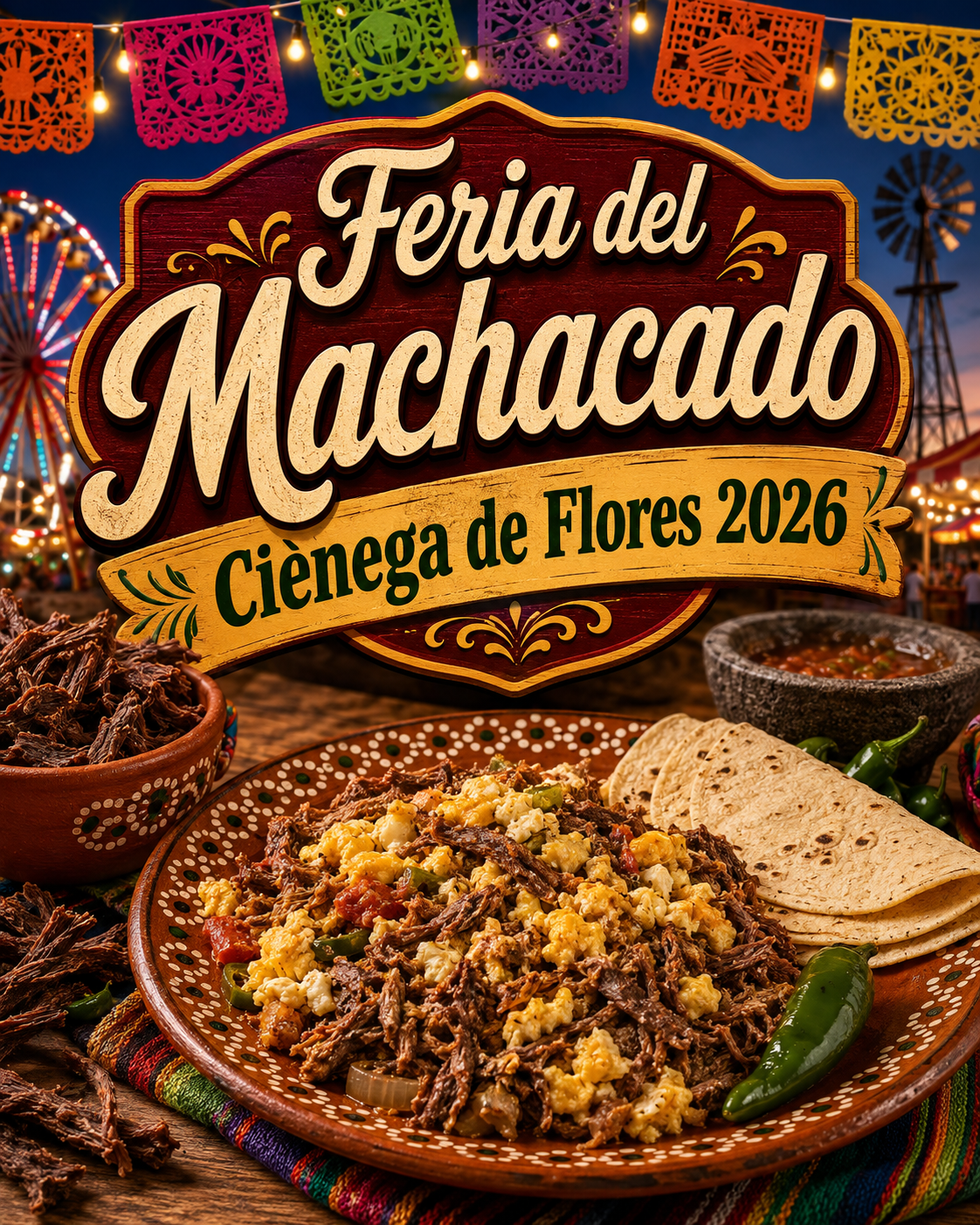 feria del machacado ciénega de flores 2026