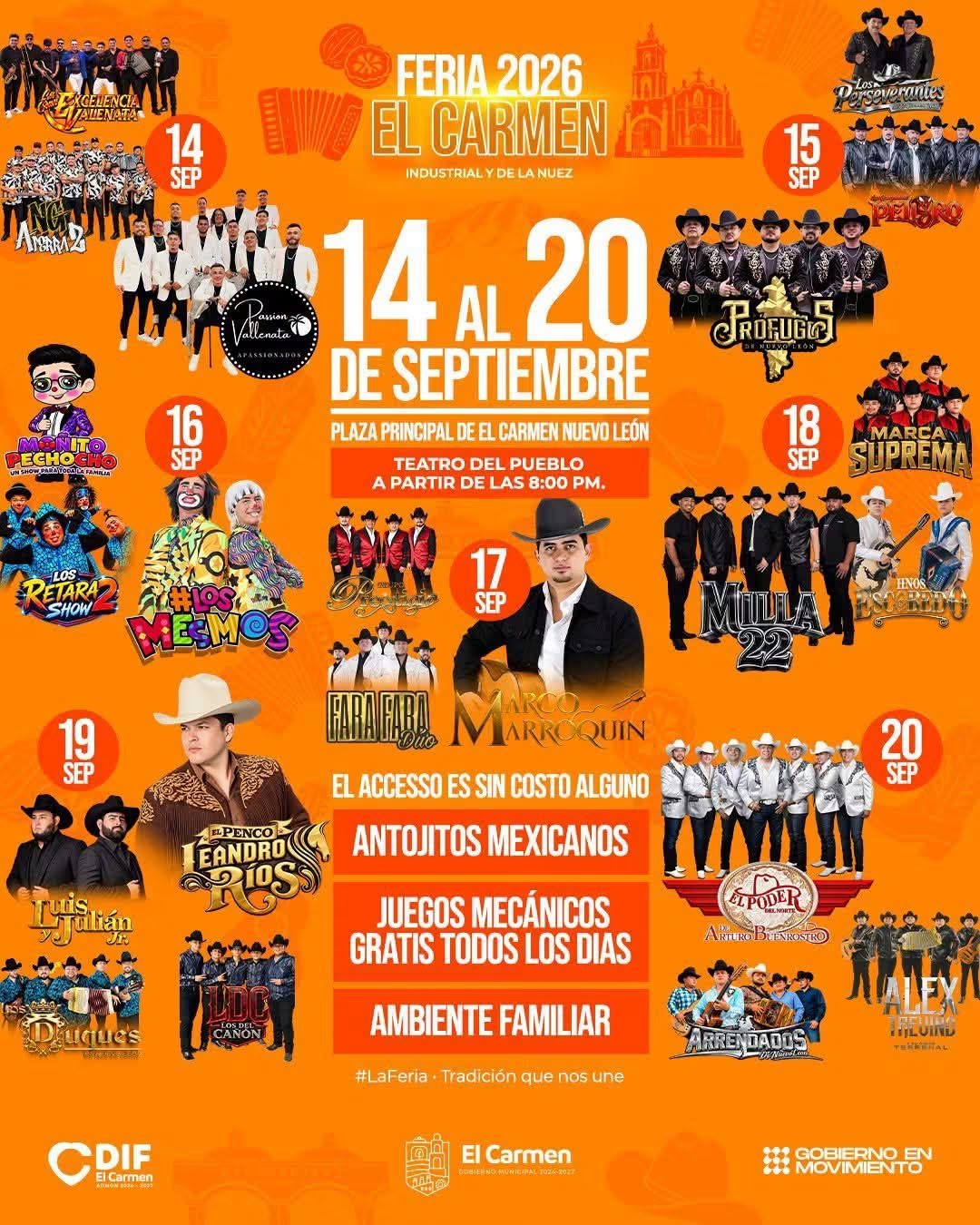 feria industrial y de la nuez carmen 2026