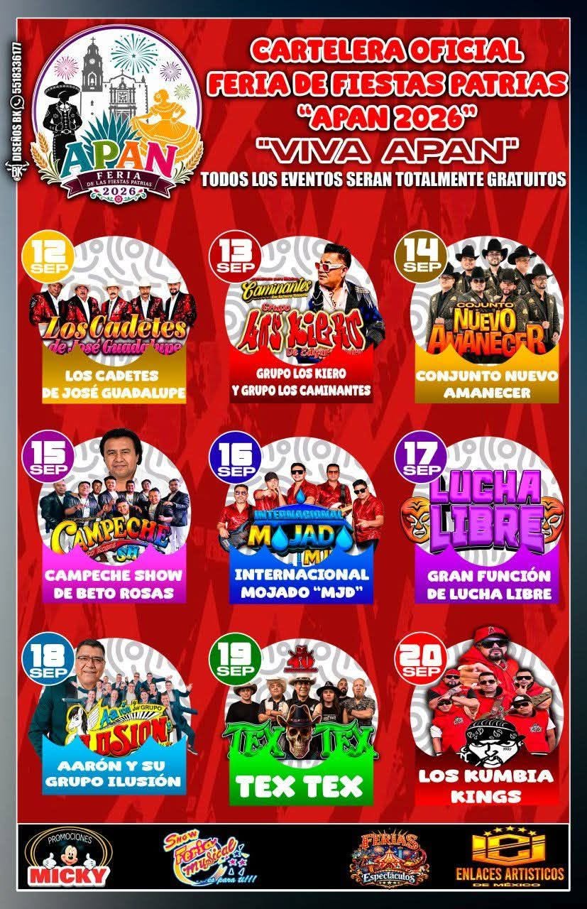 fiestas patrias apan 2026