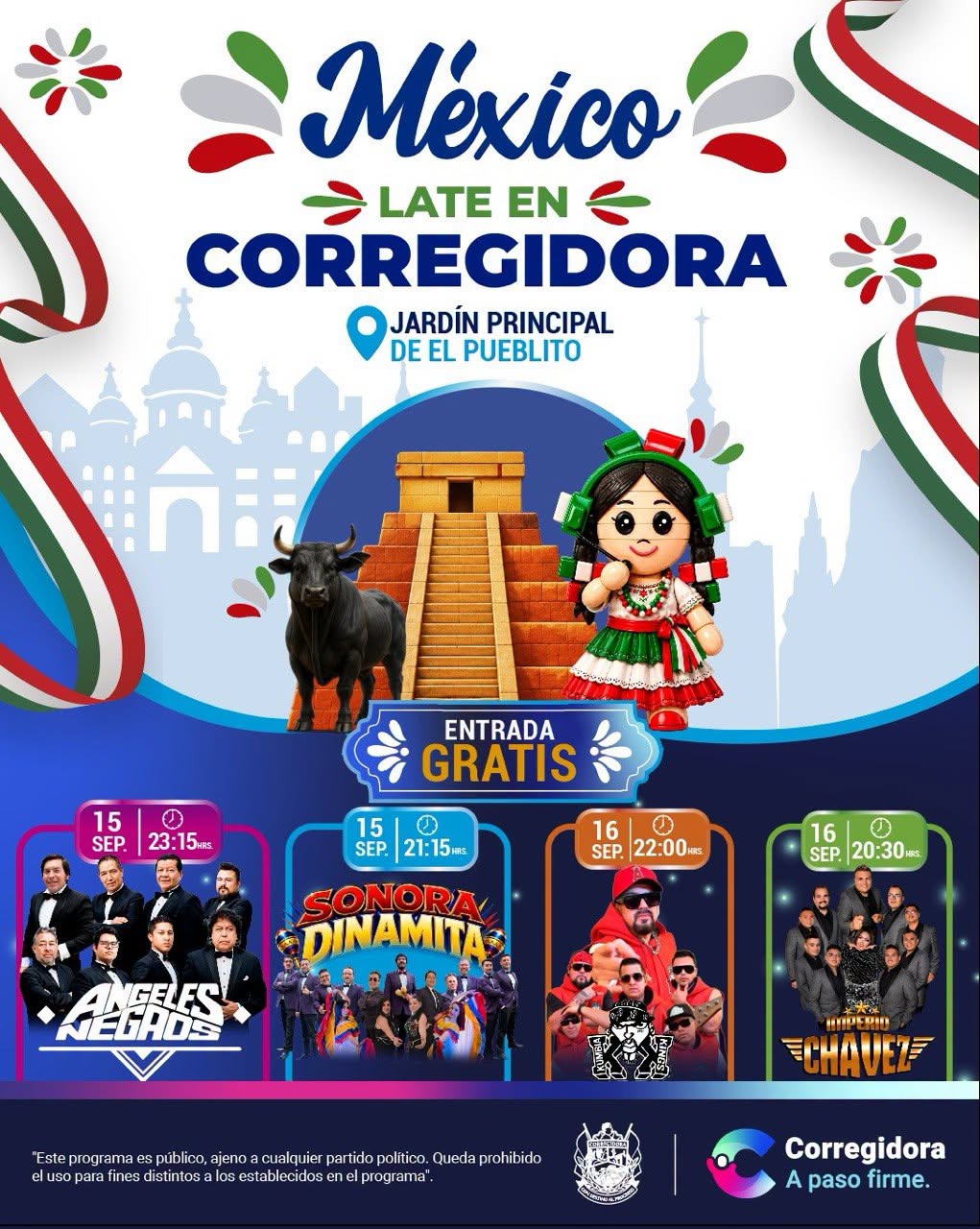 artistas fiestas patrias corregidora 2026