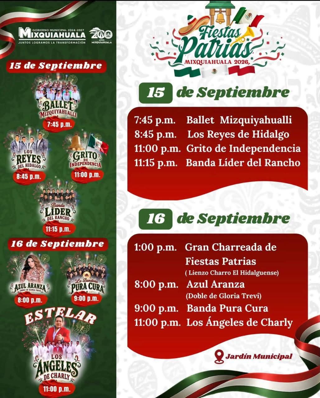 fiestas patrias mixquiahuala 2026